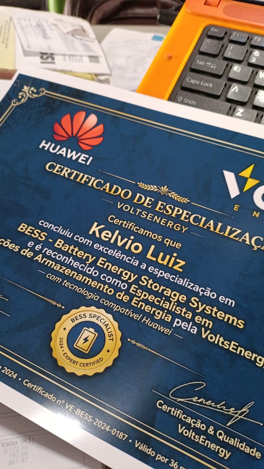 Projeto Solar + BESS Volts Energy